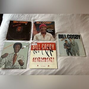 Lot of 5 vintage Bill Cosby vinyl records comedy